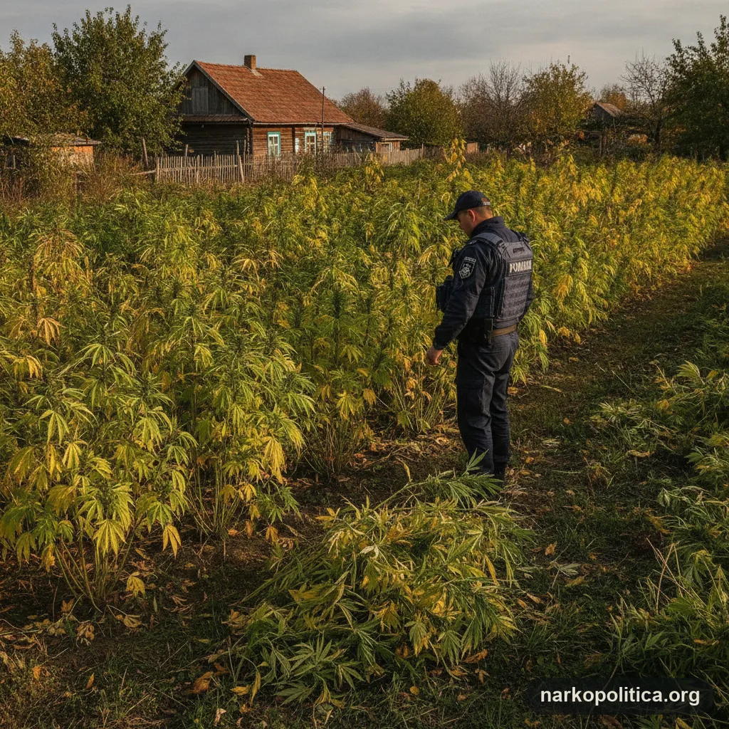 На Чернігівщині викрили вирощування сотень конопель у дворі