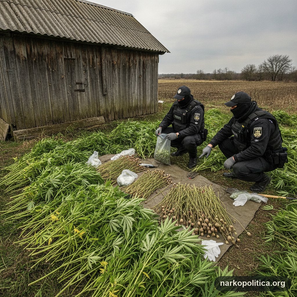 На Одещині поліція вилучила кущі конопель, мак і наркотики під час спецоперації